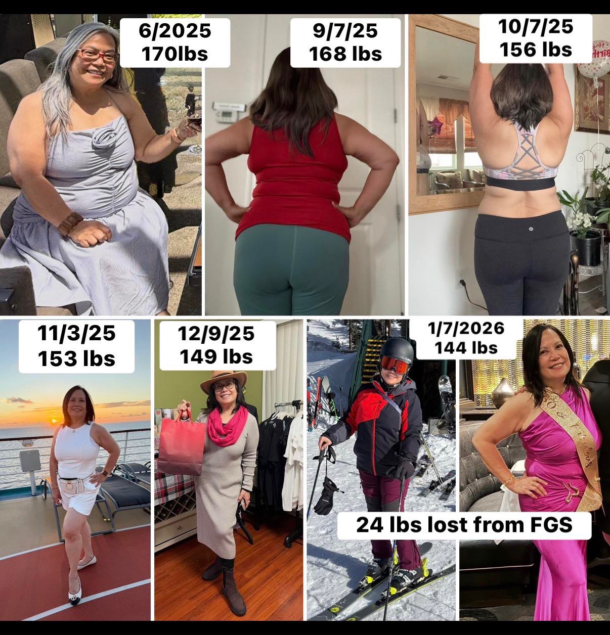 Before and after transformation