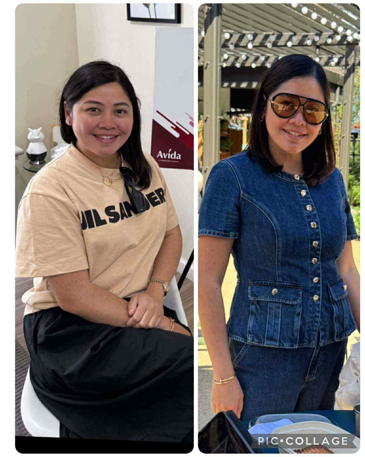 Before and after transformation